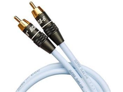 Supra Sublink - RCA subwooferkabel - 4m - Hvid