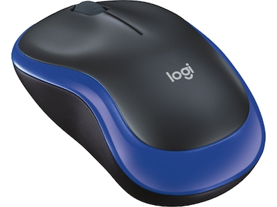 Logitech M185 trådløs optisk mus - Blå, 1000 dpi