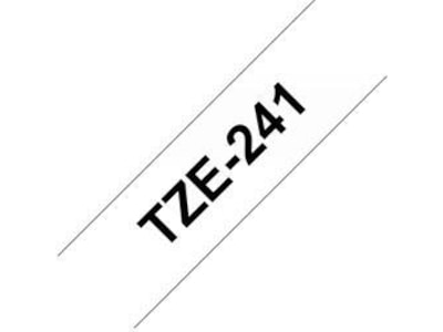 Brother Tape 18mm Sort/Hvid