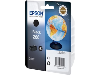 BlÃ¦kpatron Epson 266 sort - 250 sider, pigmentbaseret