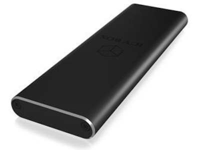 ICY BOX IB-183M2 - Lagringspakning - M.2 - M.2 Card - USB 3.0 - sort