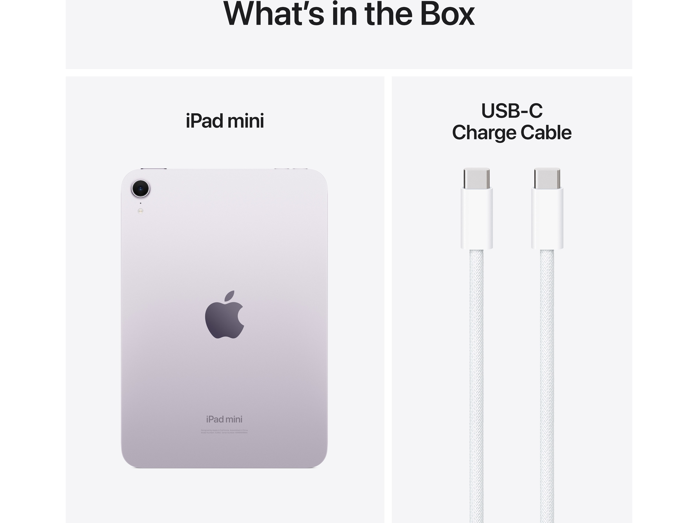 iPad mini (2024) 128GB WiFi (lilla) Tablets