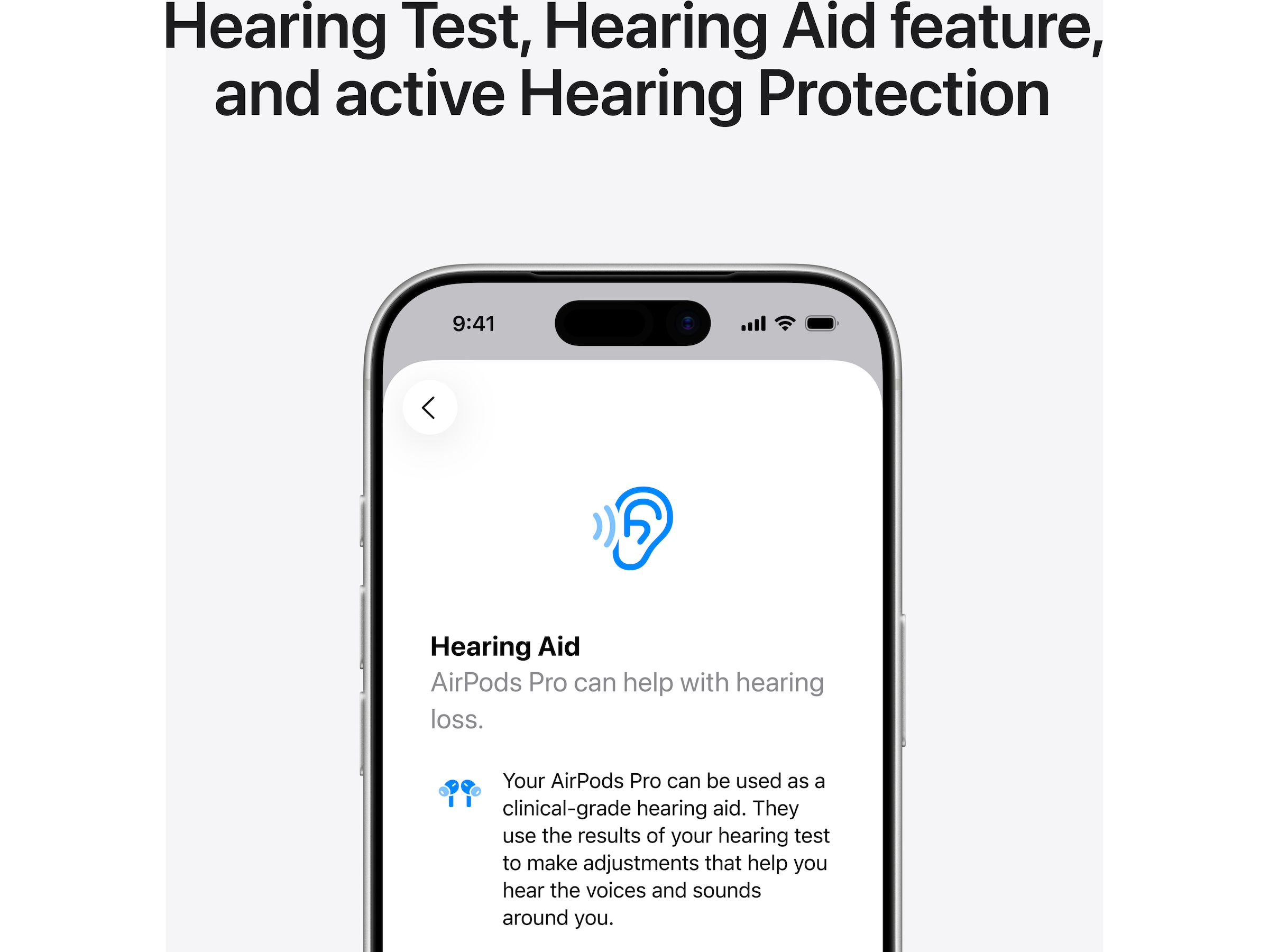 Apple AirPods Pro 3 trådløse ørepropper, in-ear (hvid) In-ear høretelefoner
