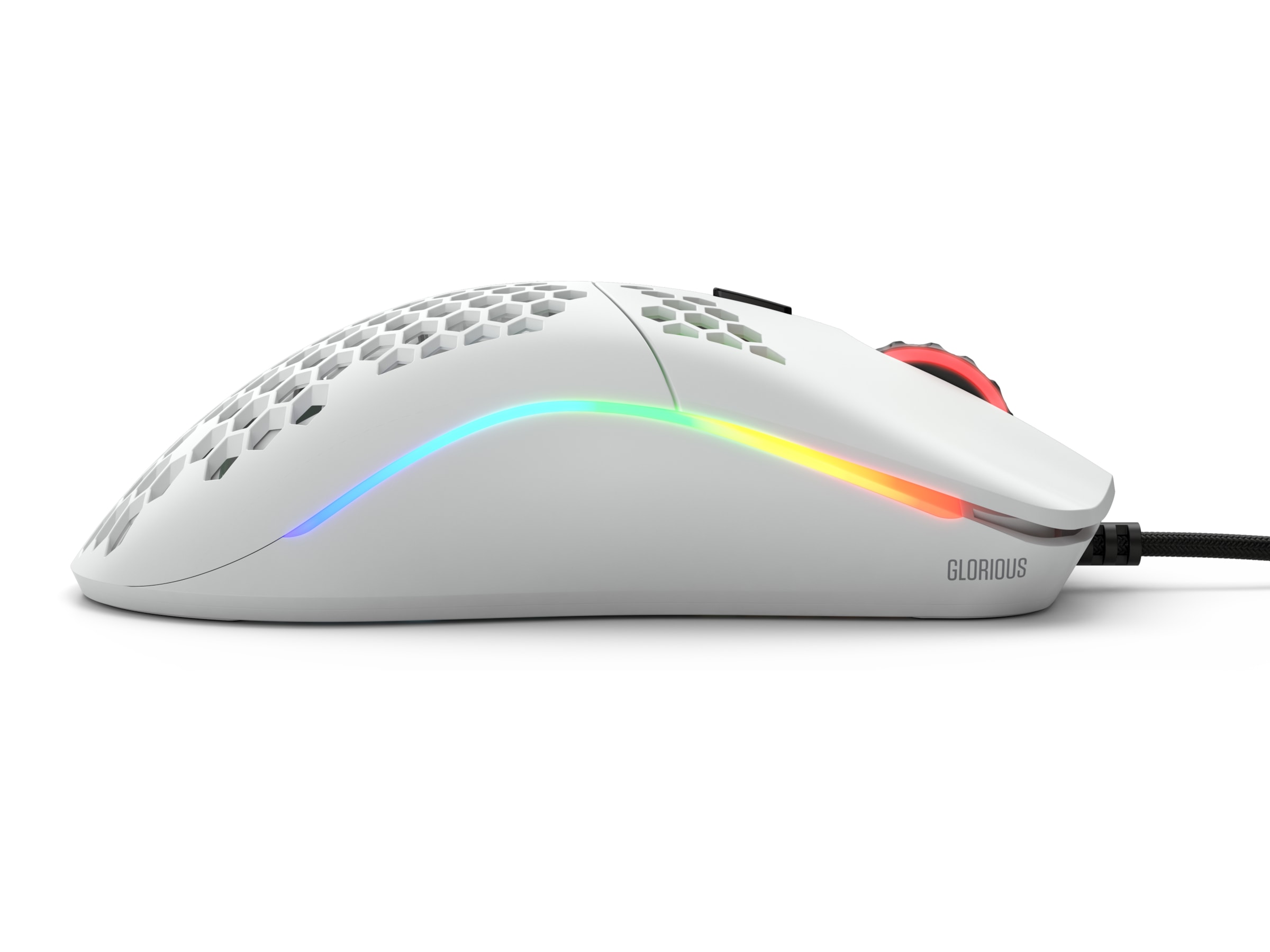 Glorious Model O Gamingmus (mat hvid) Gamingmus