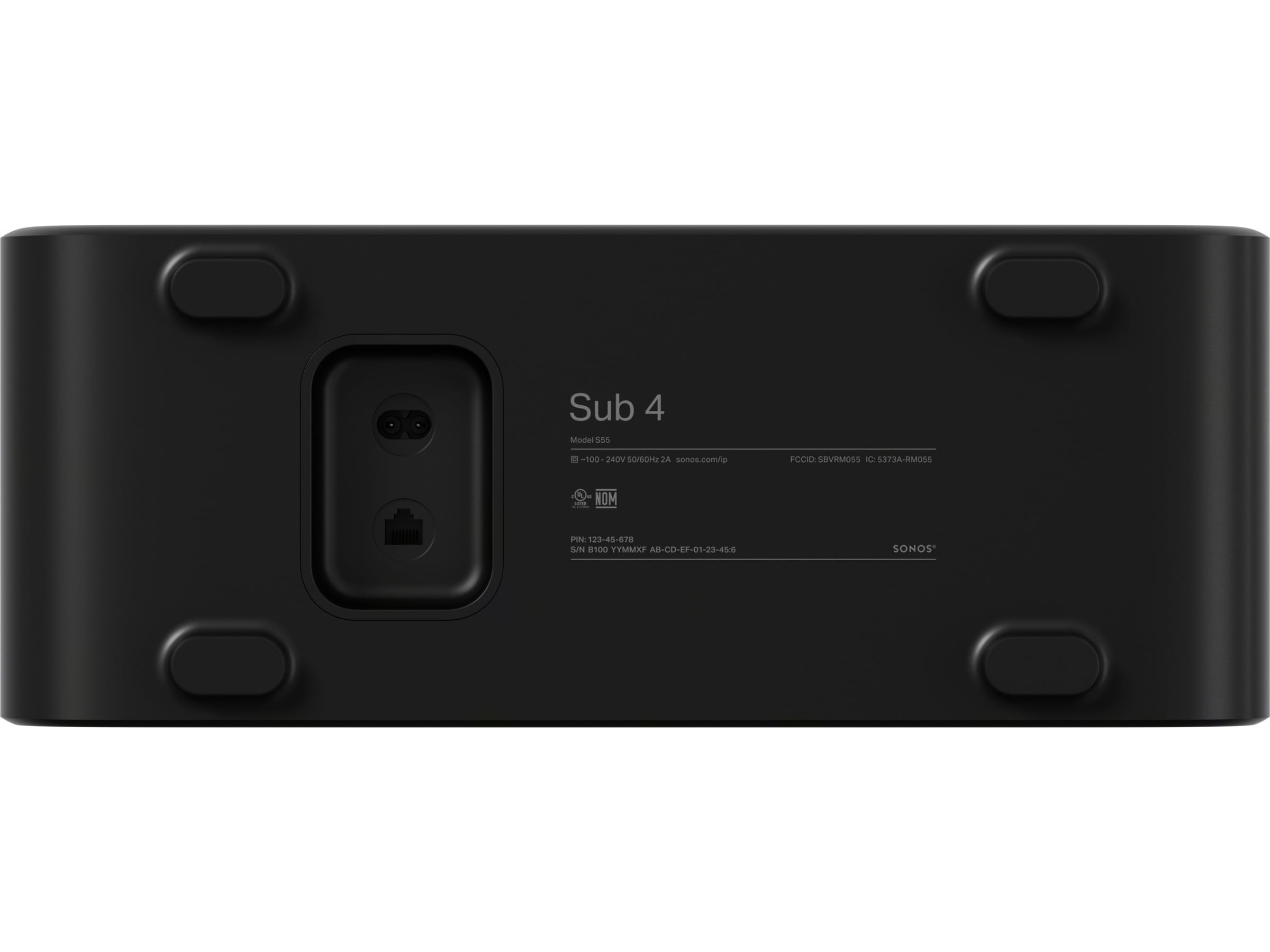 Sonos Sub 4 (sort) Subwoofers