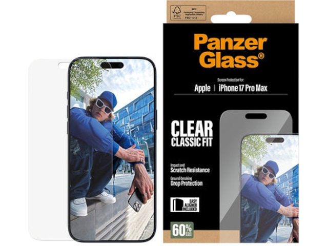 PanzerGlass iPhone 17 Pro Max Skærmbeskytter Skærmbeskyttelse mobiltelefon