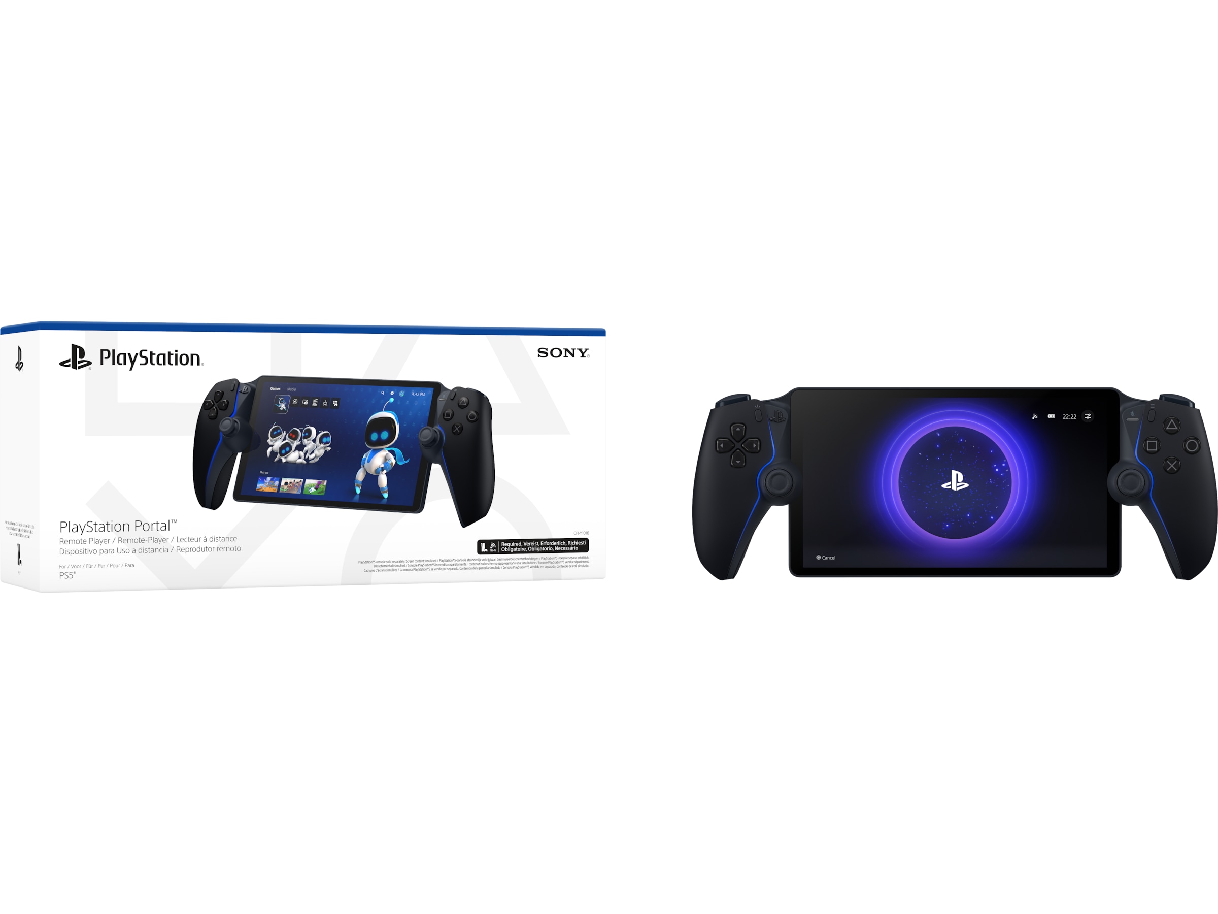 PlayStation Portal Remote Player (Midnight Black) Tilbehør til spilkonsoller