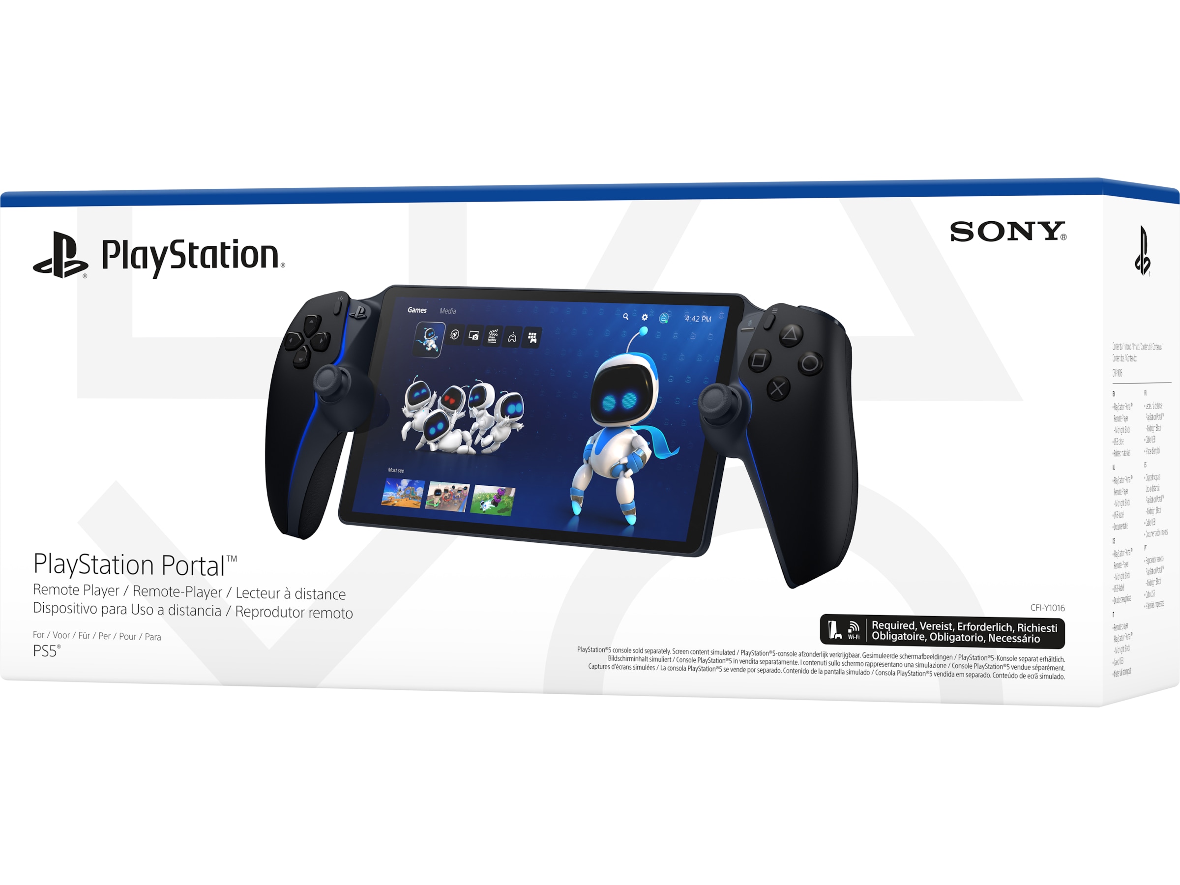 PlayStation Portal Remote Player (Midnight Black) Tilbehør til spilkonsoller
