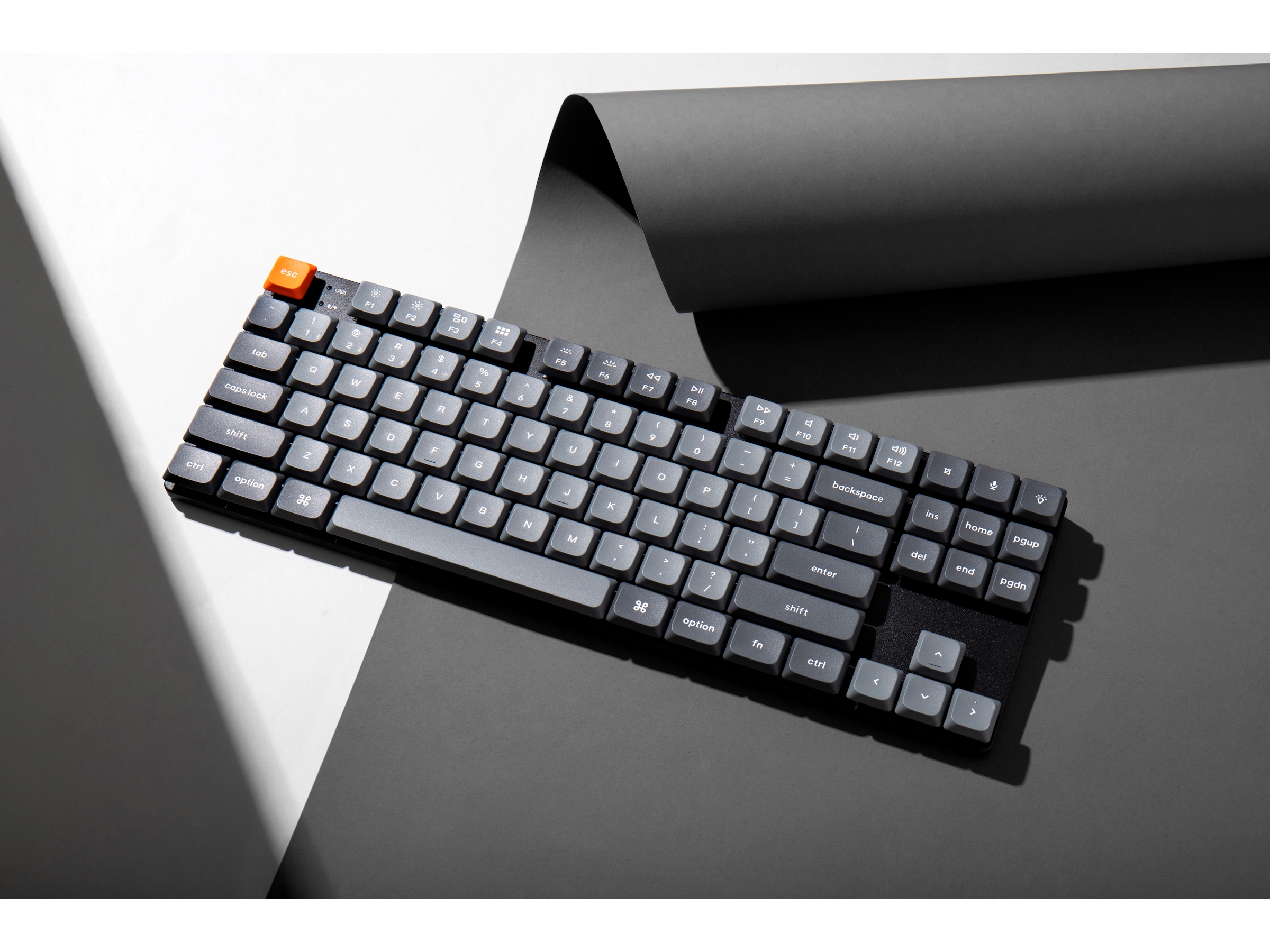Keychron K1 MAX QMK/VIA Gateron Brown trådløst gamingtastatur Gamingkeyboard