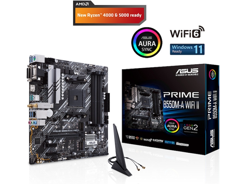 ASUS PRIME B550M-A WIFI II Bundkort AMD Socket