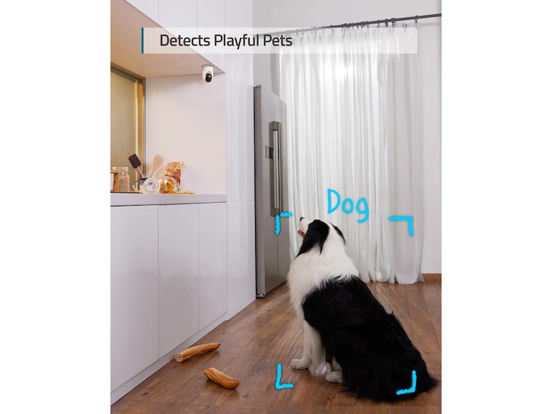 Eufy 2K indendørs kamera (hvid) Overvågningskameraer