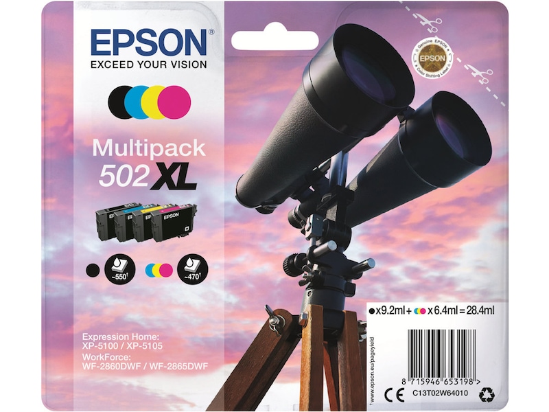 Epson Blæk 502XL Multipack Blækpatroner
