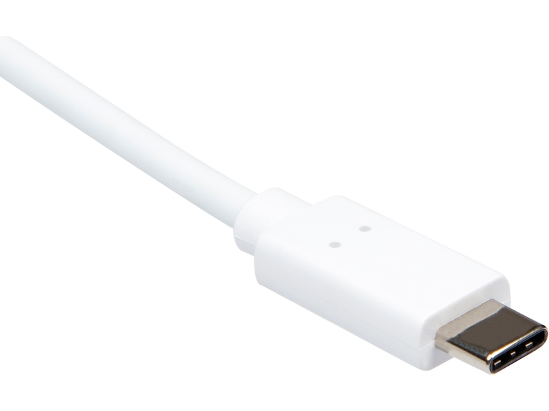 USB-A til USB-C kabel 2m (hvid) USB-kabler