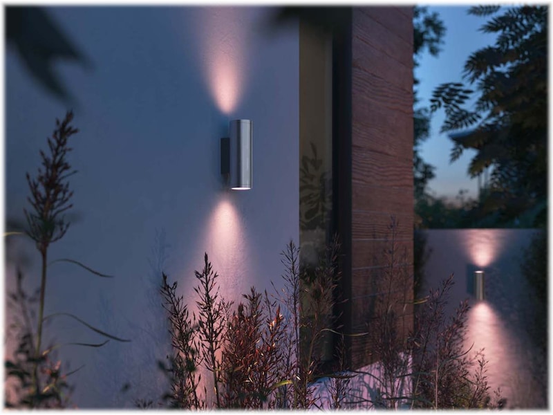Philips Hue Appear udendørs væglampe (inox) Væglampe