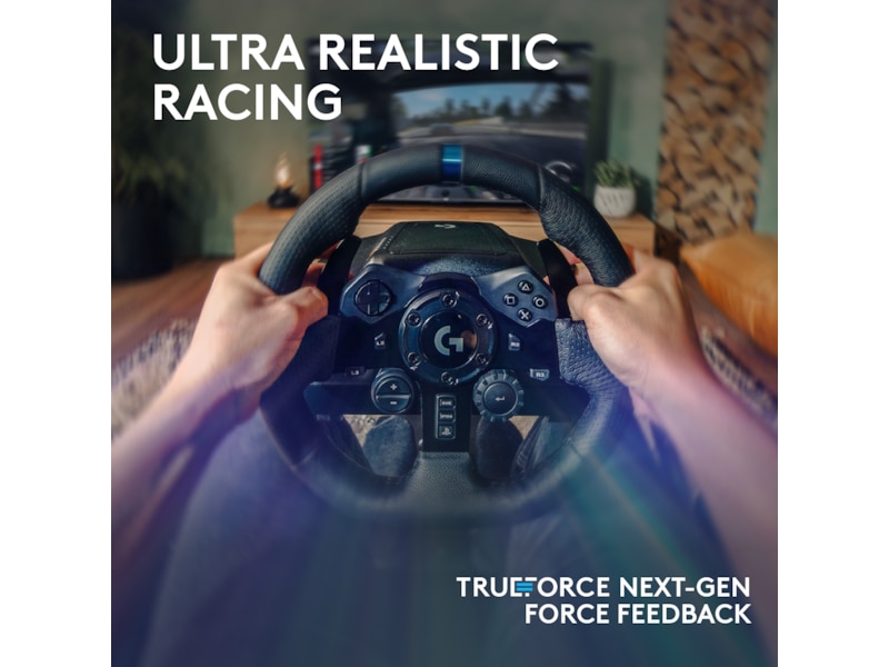 Logitech G923 og Driving Force Shifter Bundle Rat og pedaler