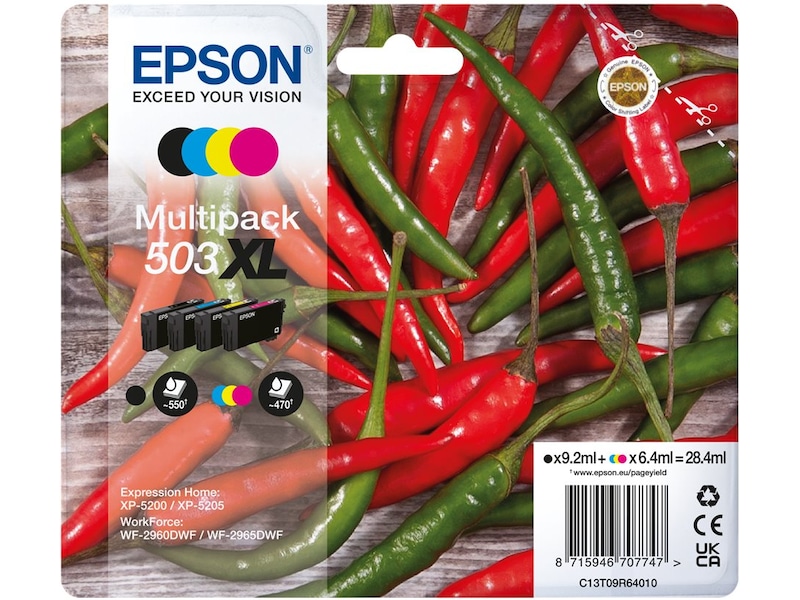 Epson blæk 503 XL multipack Blækpatroner