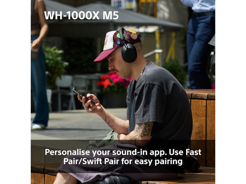 Sony WH-1000XM5 Trådløse høretelefoner, Over-Ear (blå) Høretelefoner