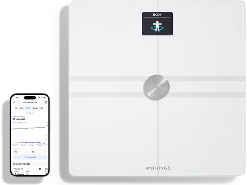 Withings Body Comp Wi-Fi smart badevægt (hvid) Badevægte