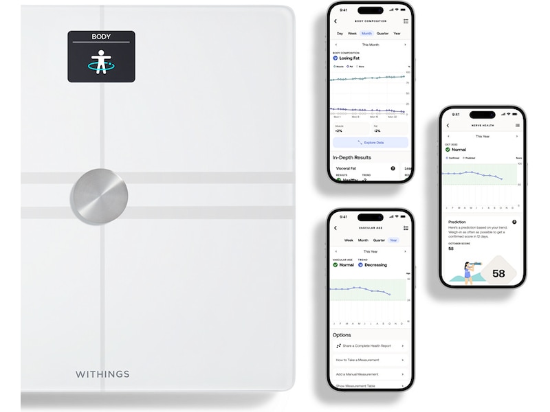 Withings Body Comp Wi-Fi smart badevægt (hvid) Badevægte