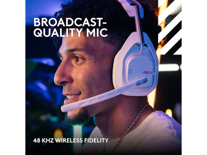 Astro A50 X LIGHTSPEED Trådløst Gaming headset + basestation (hvid) Gamingheadset