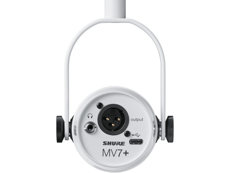 Shure MV7+ Podcast Mikrofon (hvid) Mikrofon