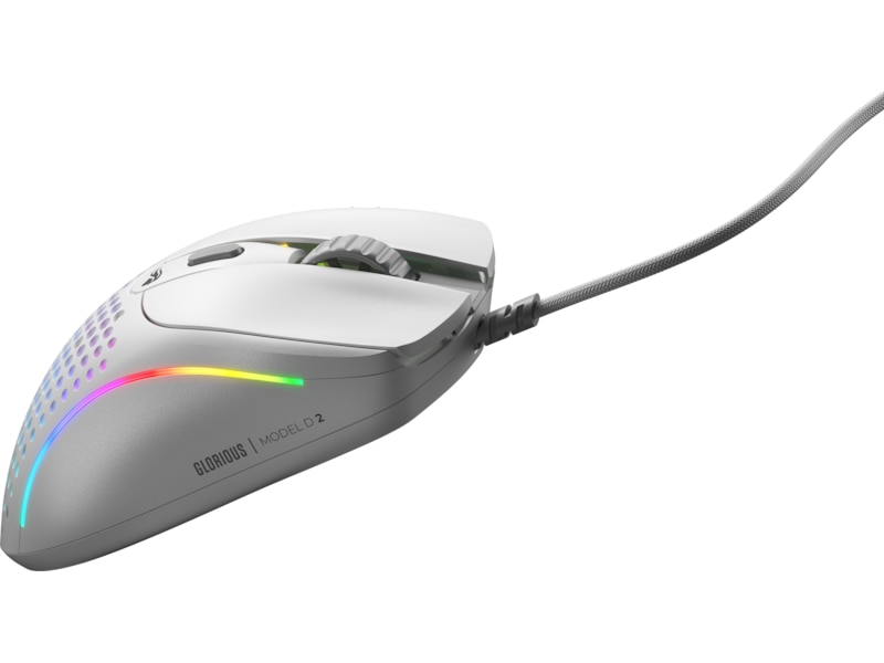 Glorious Model D 2 Gamingmus (hvidt) Gamingmus