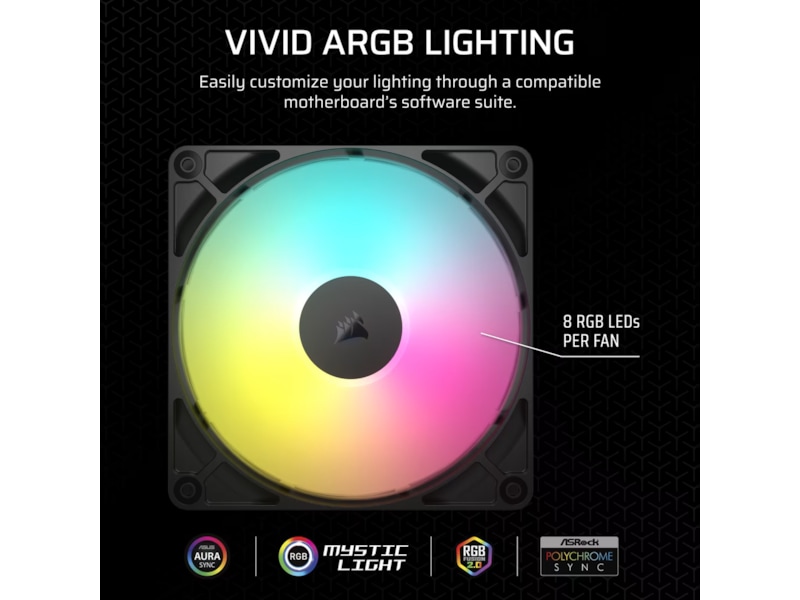 Corsair RS140 ARGB Ventilator (sort) Blæsere