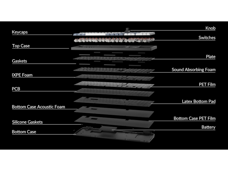Keychron Q6 MAX 100% Trådløst Tastatur Brown switche Gamingkeyboard