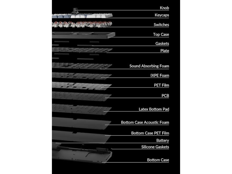Keychron Q6 MAX 100% Trådløst Tastatur Brown switche Gamingkeyboard