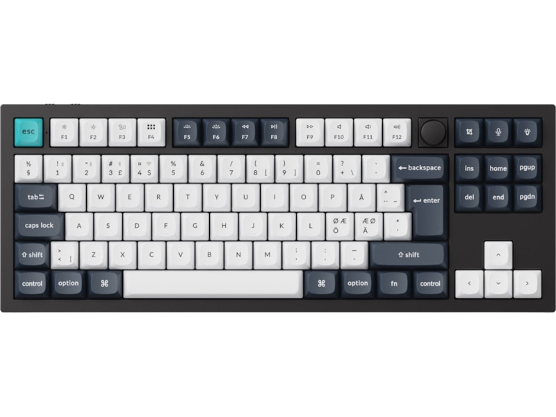 Keychron Q3 MAX 80% Trådløst Tastatur Brown switche Gamingkeyboard