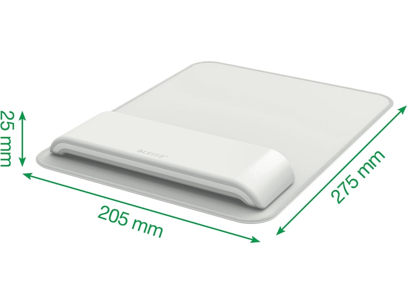 Leitz Ergo musemåtte med håndledsstøtte (lysegrå) Håndleddstøtte