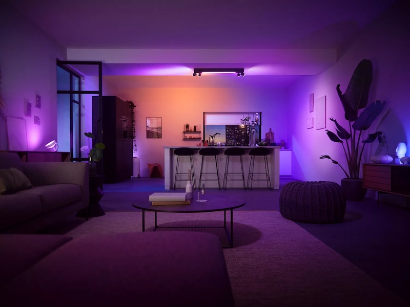 Philips Hue Centris loftslampe med 4 spots (sort) Loftlampe