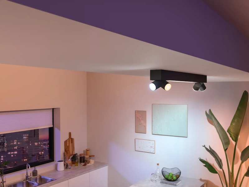 Philips Hue Centris loftslampe med 4 spots (sort) Loftlampe