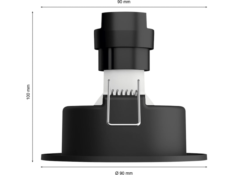 Philips Hue Centura indbygningsspot R (sort) Loftlampe