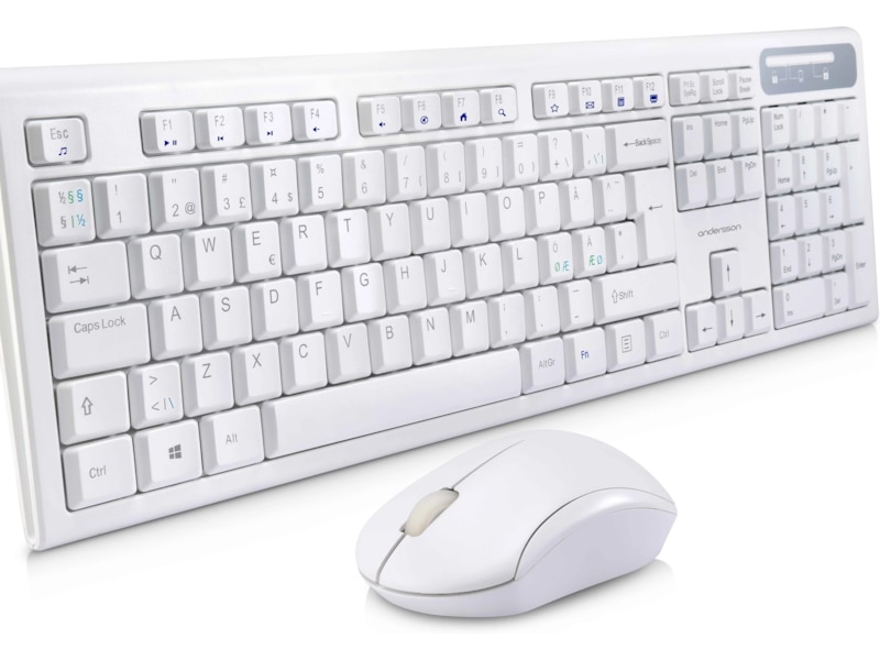 Andersson trådløst tastatur og mus med stille knapper Mus & keyboards -kombinasjonspakker