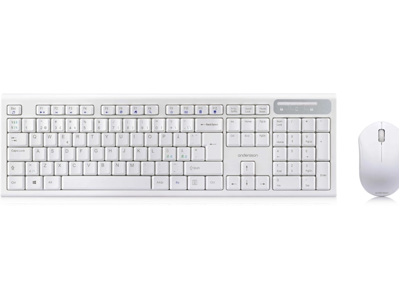 Andersson trådløst tastatur og mus med stille knapper Mus & keyboards -kombinasjonspakker