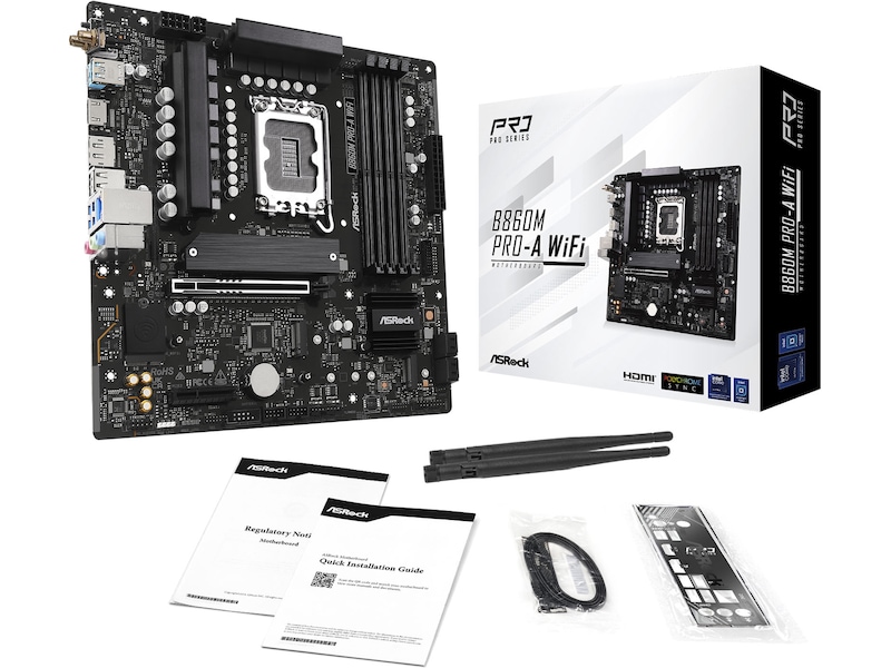 ASRock B860M Pro-A WiFi Bundkort Intel Socket