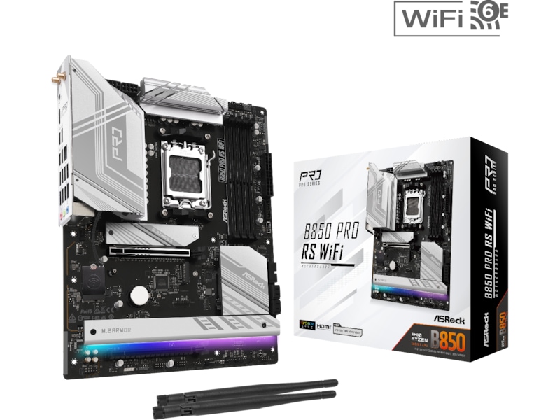 ASRock B850 Pro RS WiFi Bundkort AMD Socket