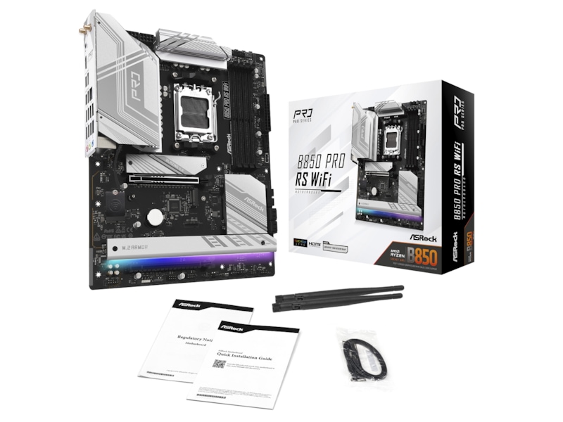 ASRock B850 Pro RS WiFi Bundkort AMD Socket