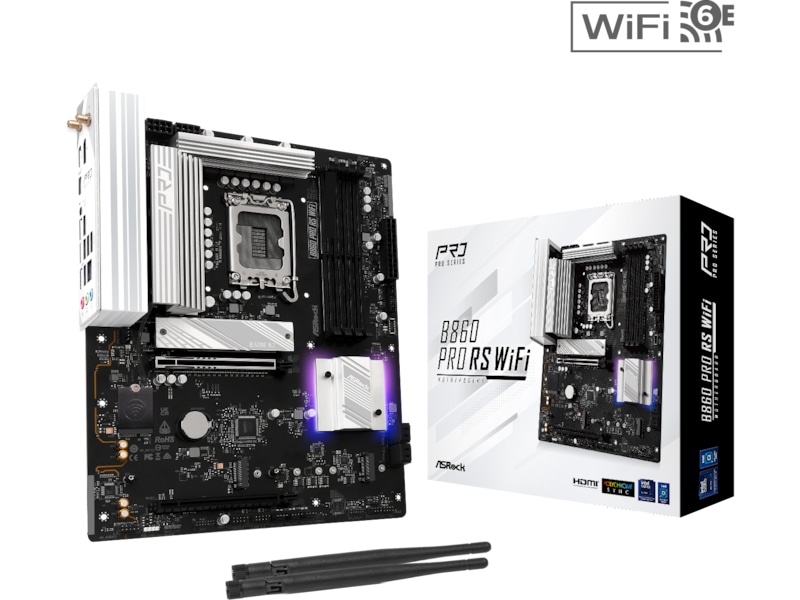 ASRock B860 Pro RS WiFi Bundkort Intel Socket