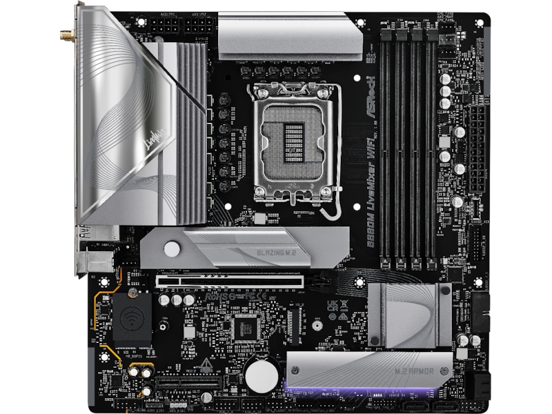 ASRock B860M LiveMixer WiFi Bundkort Intel Socket