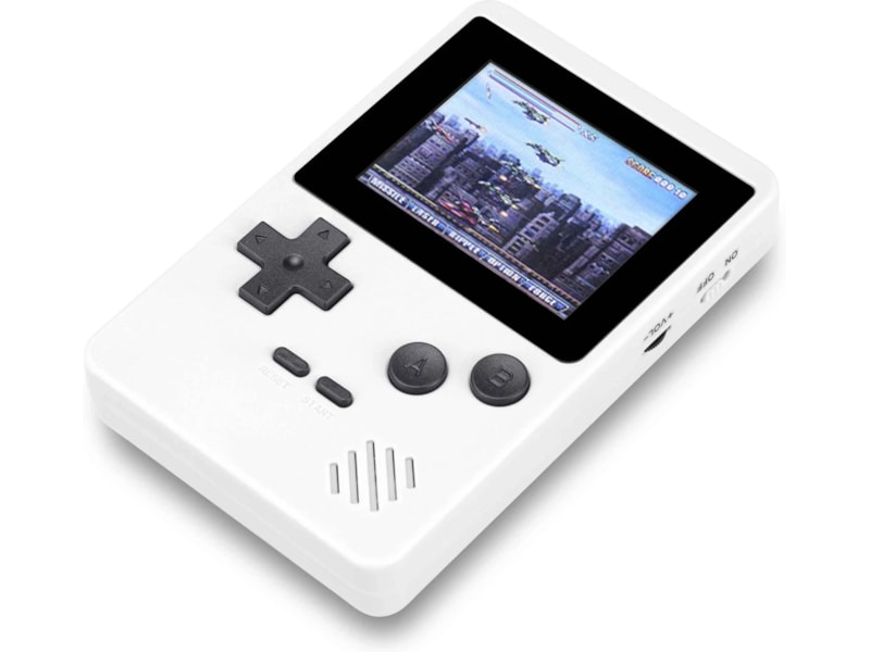 Gaming Tech CT-885 8-bit bærbar spillekonsol (hvid) Håndholdte spillekonsoller