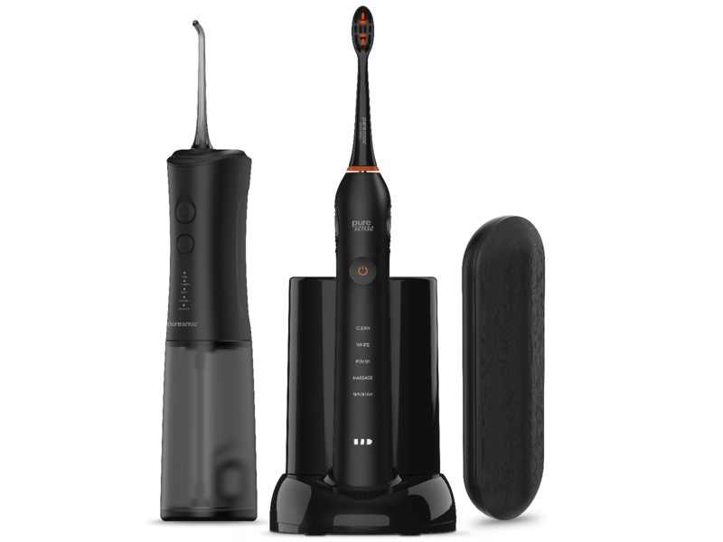 Puresense Dental C Sonic Brilliant Bundle (sort) Elektriske tandbørster