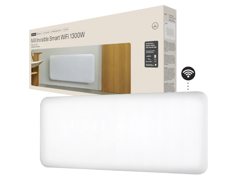 Mill Invisible Smart WiFi Gen 4 panelvarmer 1300W (hvid) Varmepaneler