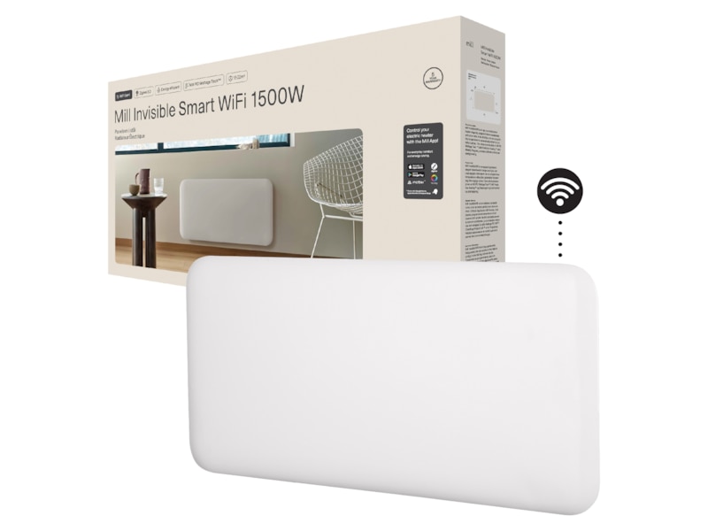 Mill Invisible Smart WiFi Gen 4 panelvarmer 1500W Varmepaneler