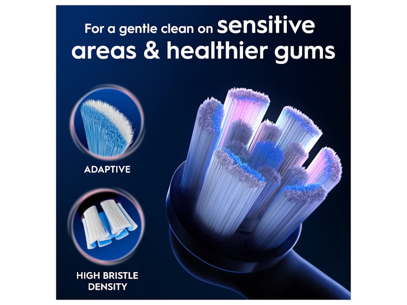 Oral-B iO Gentle Care børstehoveder 3 stk. (sort) Tandbørstehoveder