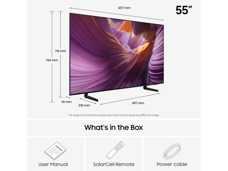 Samsung 55" S85F OLED 4K Smart TV (2025) 50 - 59 tommer TV