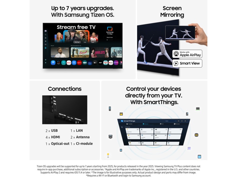 Samsung 83" S85F OLED 4K Smart TV (2025) Over 80 tommer TV