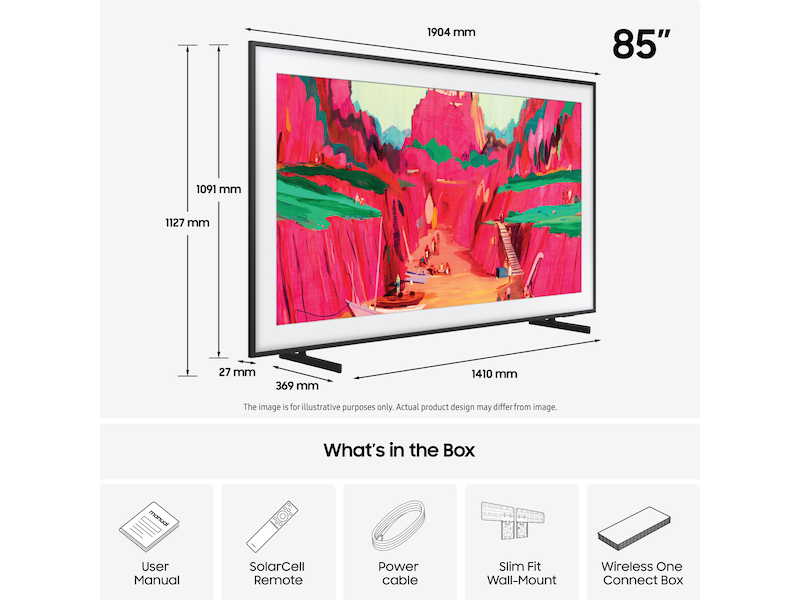 Samsung 85" The Frame Pro LS03FW Neo QLED 4K Smart TV (2025) Over 80 tommer TV