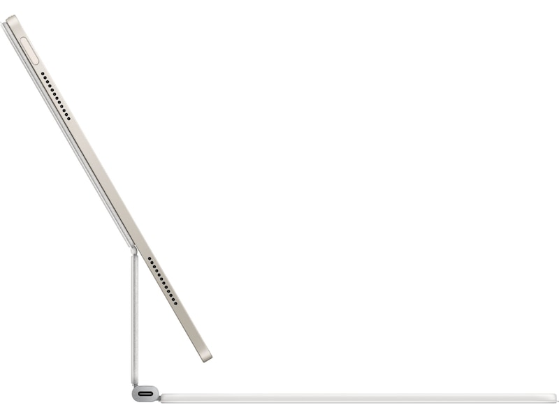 Apple iPad Air 13" Magic Keyboard (hvid) Tastatur og stylus